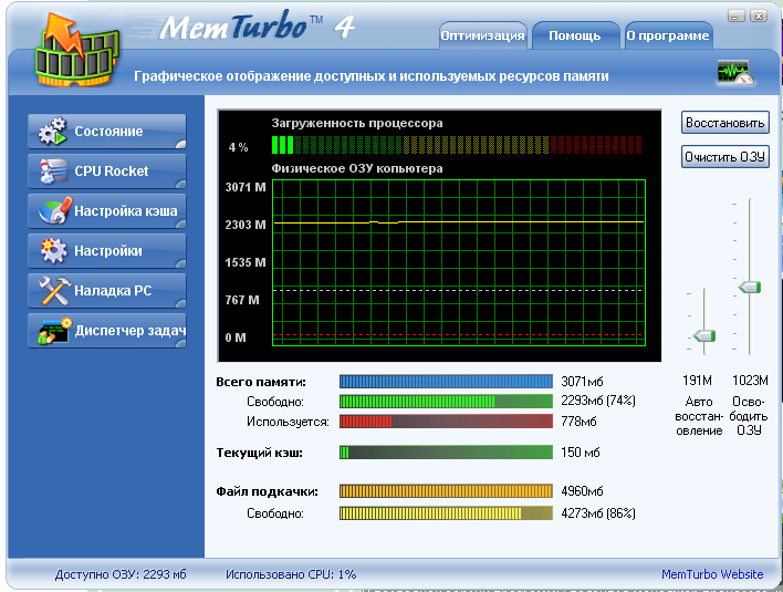 Help recover. Утилита для турбо. Ram Optimizer. Виртуальная память работы с программами. Turbo Graphics 16.